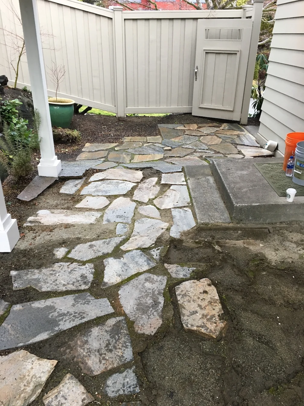 Patio before we started our rebuild
