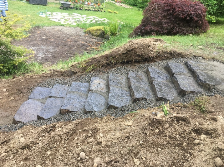 Hardscape, Crafted Dry Stone Stairs Build - Rustic Toscana for the Seattle area including Olympia, Kirkland, Mercer Island, Bellevue, Redmond, Woodinville, Sammamish, Issaquah, Maple Valley, Bothell, Shoreline, Edmonds, Lynnwood, Bainbridge Island, Bremerton, Renton, Kent, Everett, Snohomish, Snoqualmie, and Tacoma.